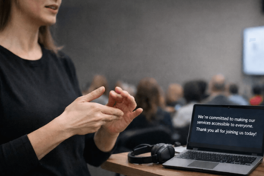 ASL Interpreting and Captioning